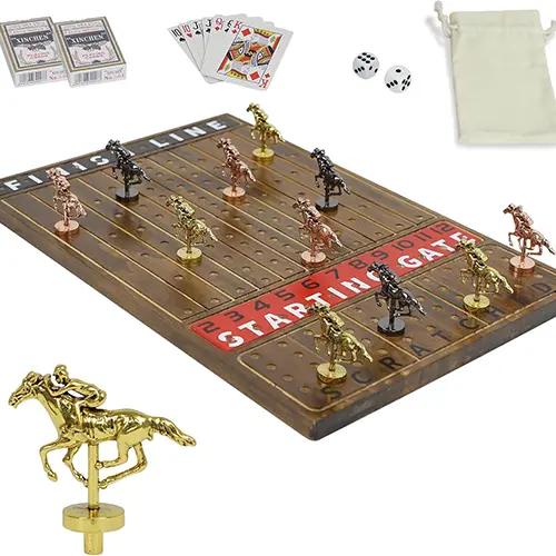 Prestige Derby Classic: Elite Solid Wood Horse Racing Game Prestige Derby Classic: Elite Solid Wood Horse Racing Game